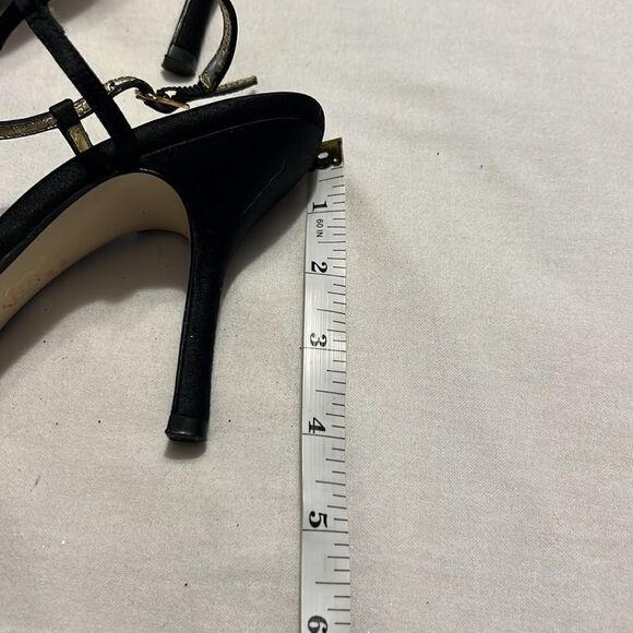 NINA. Size 6.5 black strappy heels - Picture 6 of 6